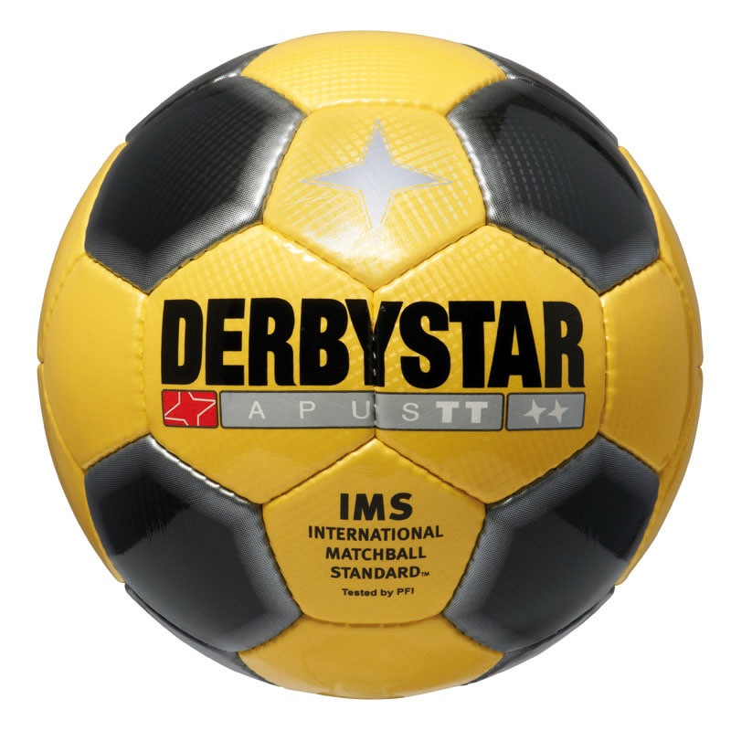 Fussball DerbyStar Apus TT | Grösse 5, gelb-schwarz