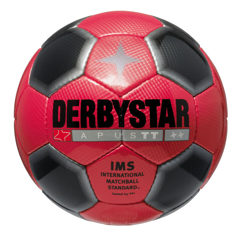 Fussball DerbyStar Apus 5, TT Grösse | rot-schwarz