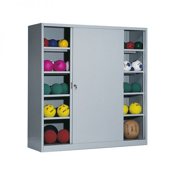 Geräteschrank mit Schiebetüren aus Vollblech