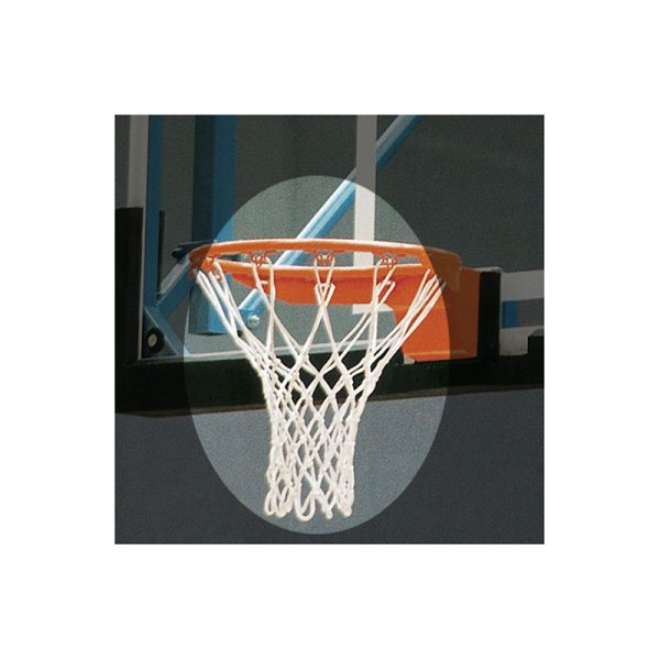 Basketballnetz fixiert an Basketballkorb