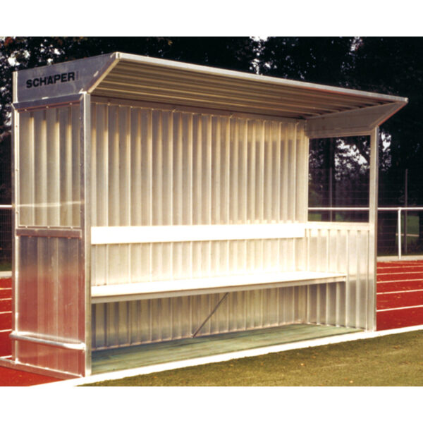 Cabine pour joueurs et entaîneurs