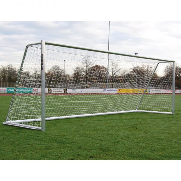 Fussballtor mobil 7 m, Alu blank