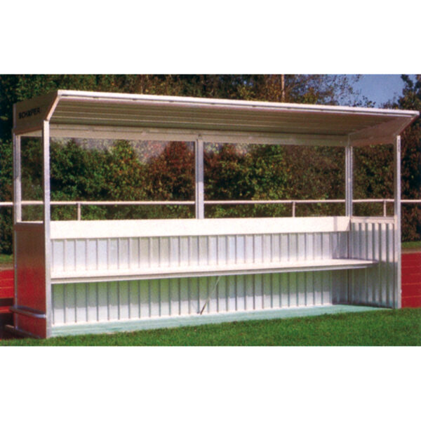 Cabine pour joueurs et entraîneurs