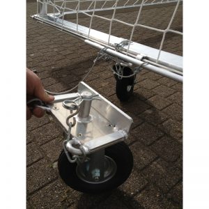 Transportrolle für mobile Fussballtore nach SFV-Norm
