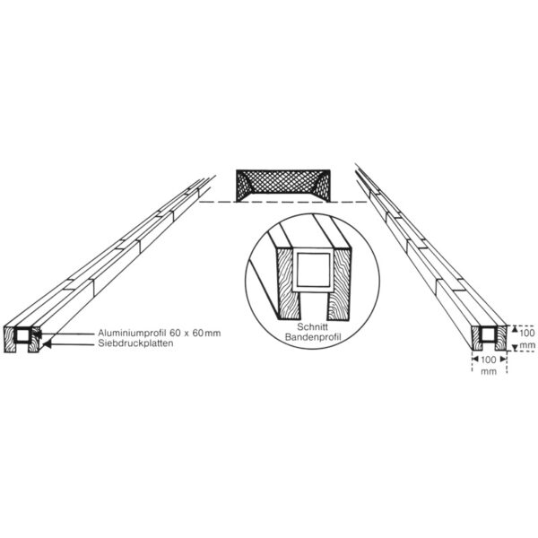 Bandes pour hockey en salle