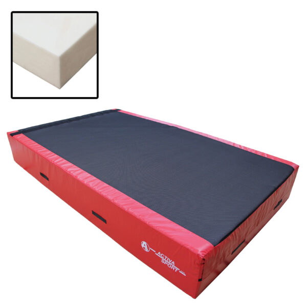 Matelas de saut souple, 300 x 180 x 40 cm, noyau mono