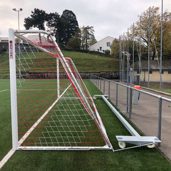 Fahrbares Gewicht 3-in-1 an Fussballtor fixiert im Spielmodus