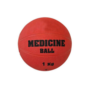 Medizinball aus Gummi ACTIVA rot 1 kg
