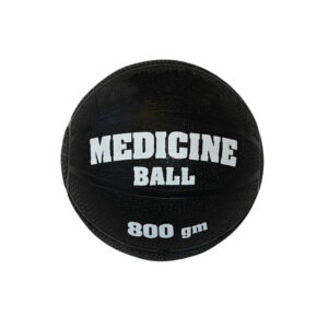 Medizinball aus Gummi ACTIVA schwarz 800g